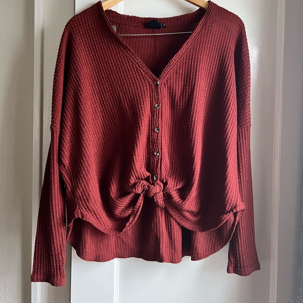 Urban Outfitters Maroon Sweater Long Sleeve